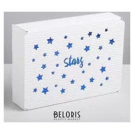 Коробка складная рифлёная Stars, 21 х 15 х 5 см