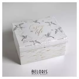 Коробка складная «Шебби», 31,2 х 25,6 х 16,1 см