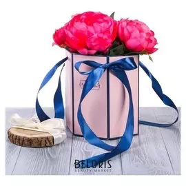 Коробка складная шестигранник «Пудровый розовый», 17 × 14,8 × 19,5 см