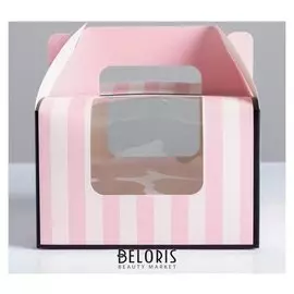 Коробочка для кексов «Тебе», 16 × 16 × 10 см