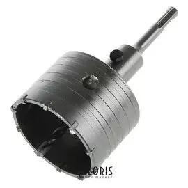 Коронка буровая в сборе Lom, Sds-plus, М22 х 80 мм