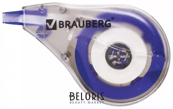 Корректирующая лента Brauberg, 4 мм х 8 м, в упаковке с европодвесом