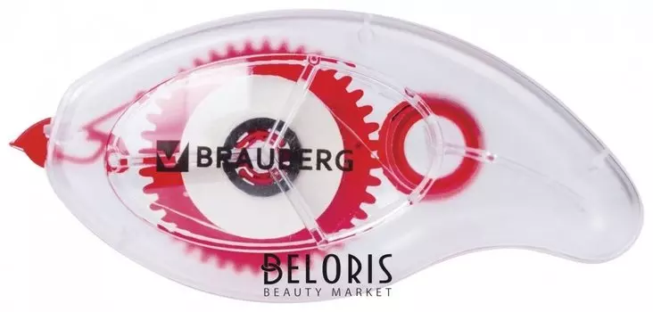 Корректирующая лента Brauberg "Red Power", 5 мм х 8 м, в упаковке с европодвесом