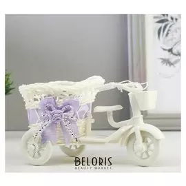 Корзина декоративная "Мопед с фигурным кашпо" 9х17х9 см