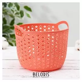 Корзина для хранения «Петельки», 16,5×16,5×13 см