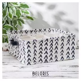 Корзина для хранения с ручками «Афро», 9 ячеек, 28×28×11 см