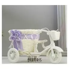 Корзинка декоративная "Мотороллер" 9х15х9 см