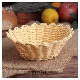 Корзинка для фруктов и хлеба 17х17х6 см "Ваниль"