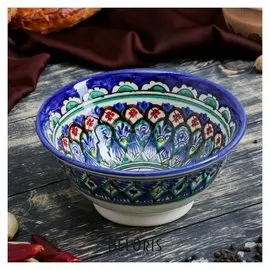 Коса большая риштанская керамика 18см/0,75л