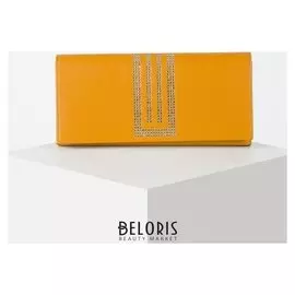 Кошелек жен 04-01-01, 19*3*9,5, 3 отд, для карт, для монет, горчичный