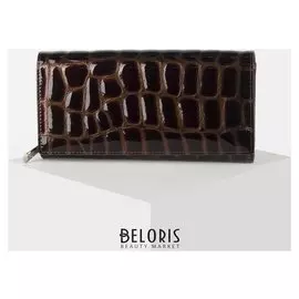 Кошелек жен 06-02-13, 19*3*10, 3 отд, для карт, для монет, коричневый