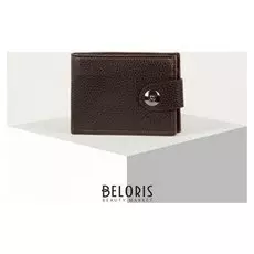 Кошелёк мужской, 2 отдела, цвет чёрный