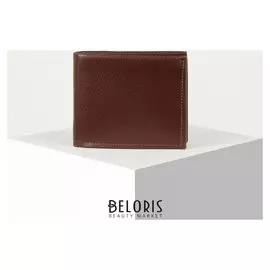 Кошелёк мужской, 2 отдела, цвет коричневый