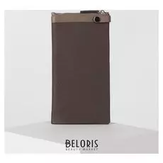 Кошелёк мужской, 4 отдела, отдел для кредиток, цвет кофейный