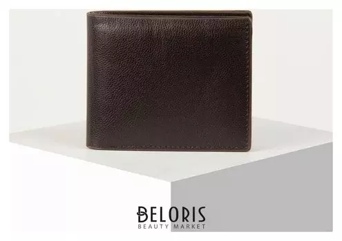 Кошелёк мужской, цвет тёмно-коричневый