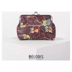 Кошелёк, отдел на фермуаре, цвет коричневый