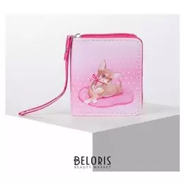 Кошелёк, отдел на молнии, цвет розовый