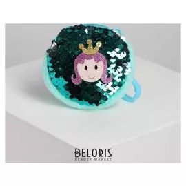 Кошелёк «Принцесса», на карабине, с пайетками