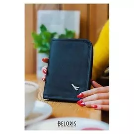 Кошелёк туристический, органайзер, отдел с карманами на молнии, цвет чёрный