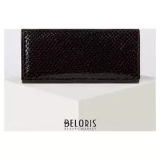 Кошелёк женский, 2 отдела на клапане, цвет коричневый