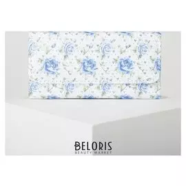 Кошелёк женский, 2 отдела на клапане, цвет белый