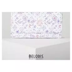 Кошелёк женский, 2 отдела на клапане, цвет белый