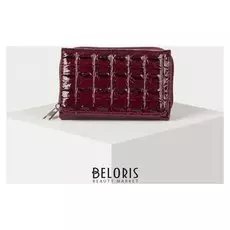 Кошелёк женский, 2 отдела на клапане, цвет бордовый