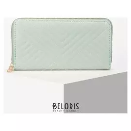 Кошелёк женский, 2 отдела на молнии, цвет мятный