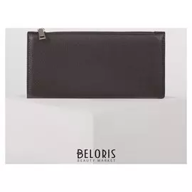 Кошелёк женский, 3 отдела на клапане, цвет коричневый