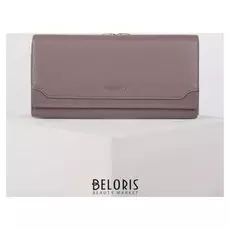 Кошелёк женский, 3 отдела на клапане, цвет пудра