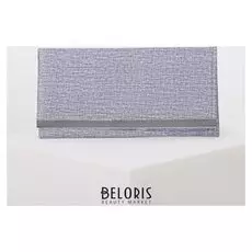 Кошелёк женский, 3 отдела на клапане, цвет серый