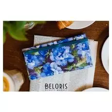 Кошелёк женский, 3 отдела на клапане, цвет синий