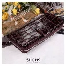 Кошелёк женский, 3 отдела на молнии, цвет бордовый