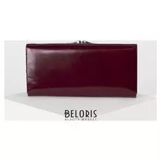 Кошелёк женский, 4 отдела на клапане, цвет бордовый