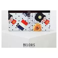 Кошелёк женский, 5 отделов на хлопушке, цвет серый