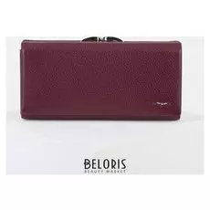 Кошелёк женский, 5 отделов на клапане, цвет бордовый