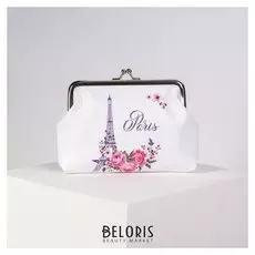 Кошелёк женский, отдел на фермуаре, цвет белый