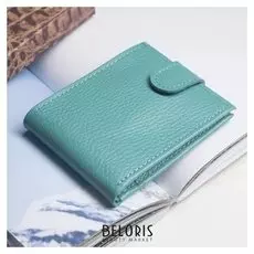 Кошелёк женский, отдел на клапане, цвет бирюзовый