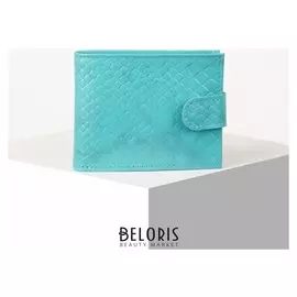 Кошелёк женский, отдел на клапане, цвет бирюзовый