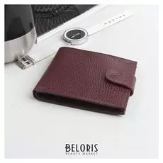 Кошелёк женский, отдел на клапане, цвет бордовый