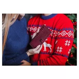 Кошелёк женский, отдел на клапане, цвет бордовый