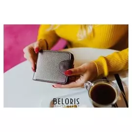 Кошелёк женский, отдел на клапане, цвет бронза