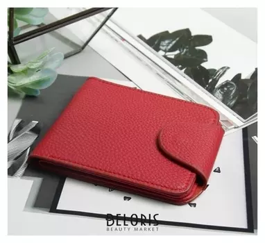 Кошелёк женский, отдел на клапане, цвет красный