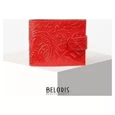 Кошелёк женский, отдел на клапане, цвет красный