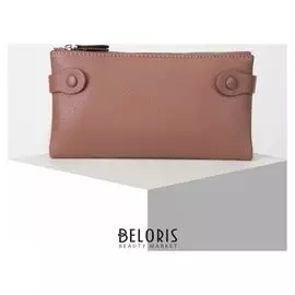 Кошелёк женский, отдел на клапане, цвет розовый