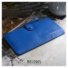 Кошелёк женский, отдел на клапане, цвет синий