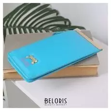 Кошелёк женский, отдел на кнопке, цвет бирюзовый