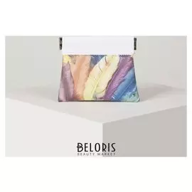 Кошелёк женский, отдел на металлической стяжке, цвет разноцветный