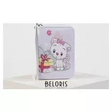 Кошелёк женский, отдел на молнии, цвет белый