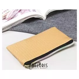 Кошелёк женский, отдел на молнии, цвет бежевый